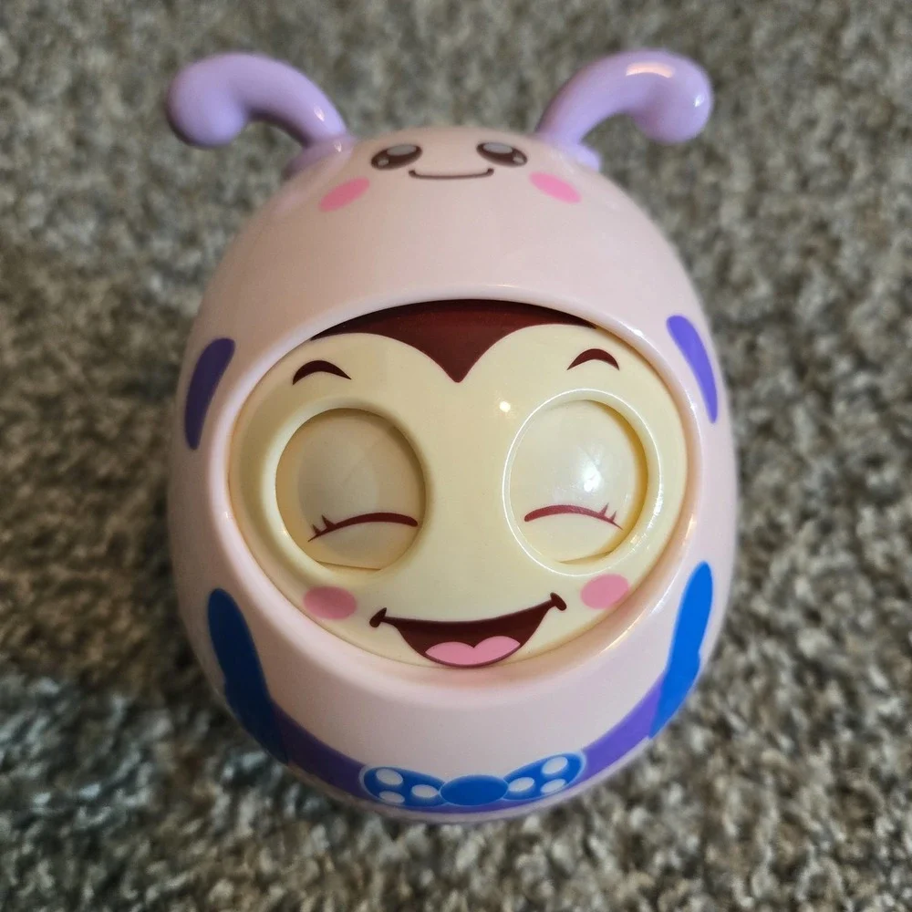 Soothing Baby Tumbler Rocking Infant Toy Grasping Sensory Toy Eyes Open Close